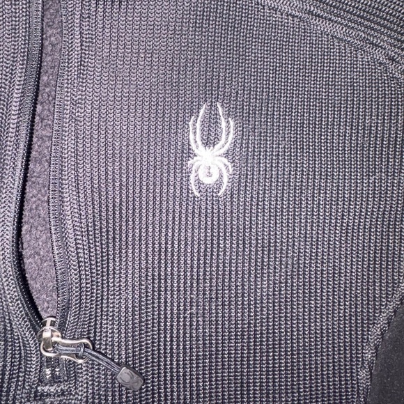 Spyder Dark Gray Fleece Pullover - Picture 4 of 8